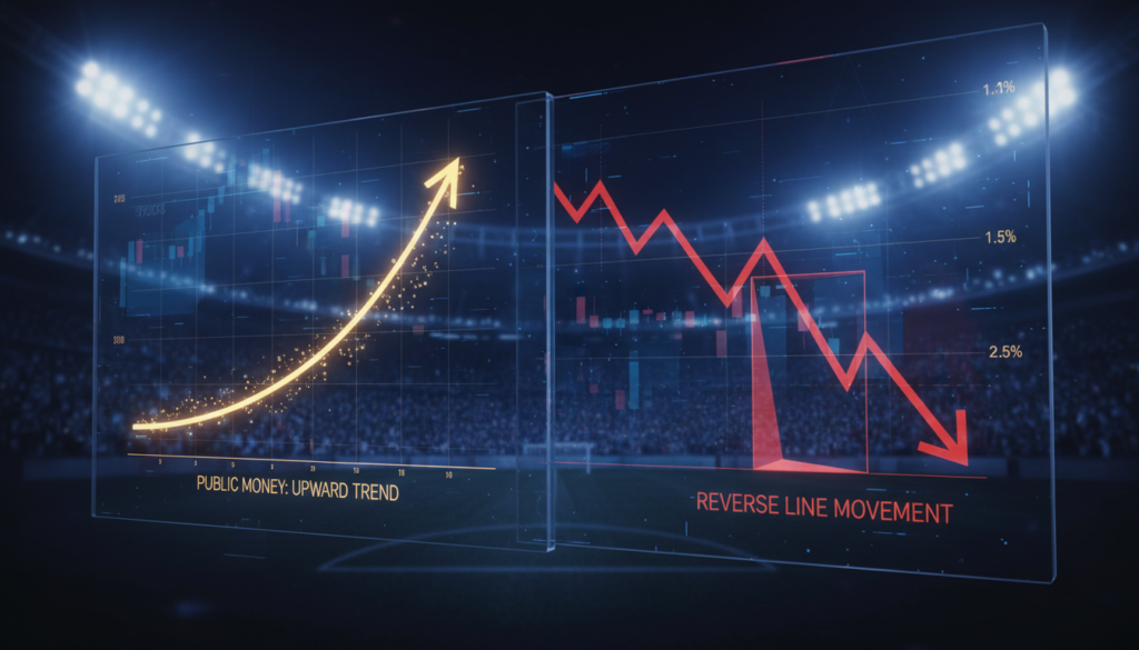 ราคาบอล Reverse Line Movement คืออะไร ทำไมถึงเป็นสัญญาณอันตรายสำหรับนักเดิมพัน?
